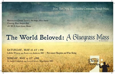 The World Beloved: A Bluegrass Mass concert poster